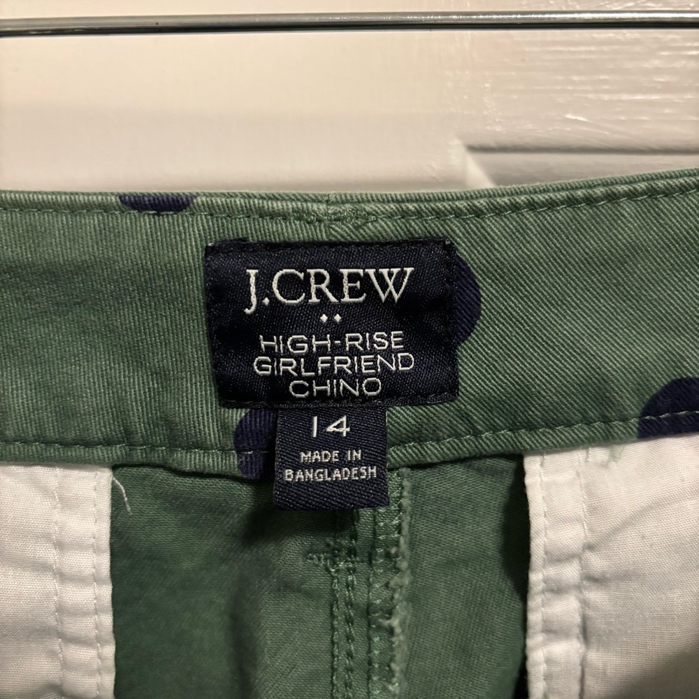 J. Crew Printed High-Rise Girlfriend Chinos - Picture 7 of 10